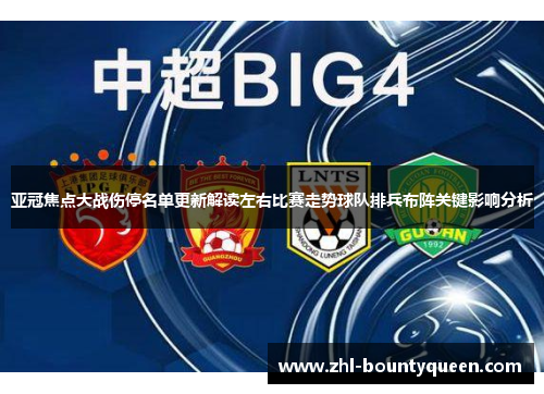 亚冠焦点大战伤停名单更新解读左右比赛走势球队排兵布阵关键影响分析